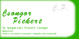 csongor pickert business card